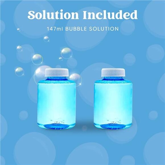 2 Bubble Guns with 2 Bubble Refill Solution, Bubbles Maker, Blower - Picture 5 of 7